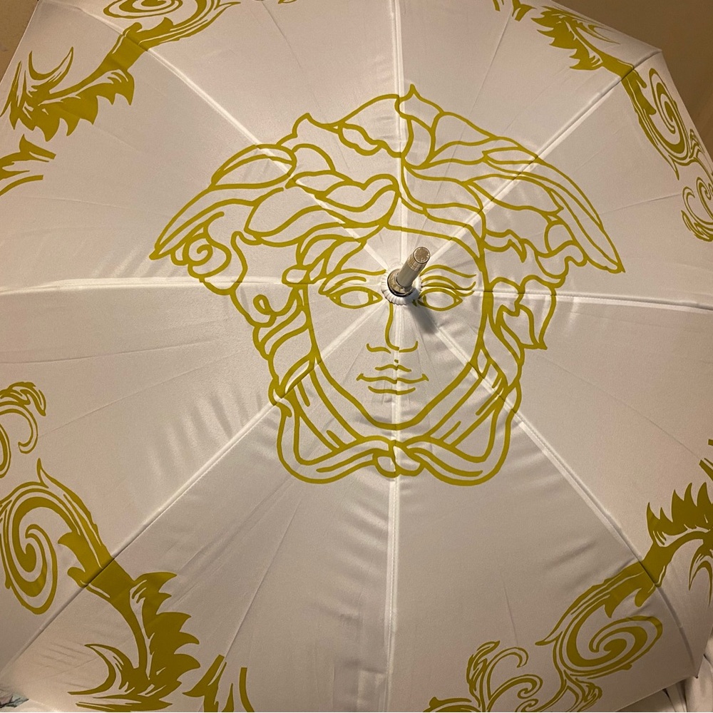 Versace umbrella.